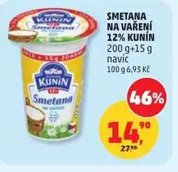 Penny Market Smetana na vaření 12% kunín nabídka