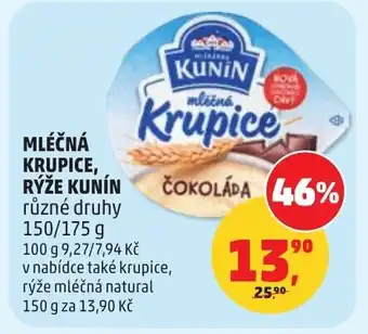Penny Market Mléčná krupice, rýže kunín nabídka