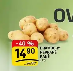 Flop BRAMBORY NEPRANÉ RANÉ nabídka
