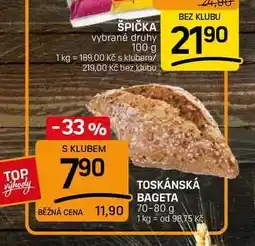 Flop TOSKÁNSKÁ BAGETA nabídka