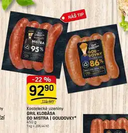 Flop GRIL KLOBÁSA OD MISTRA | GOUDOVKY nabídka