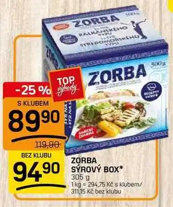 ZORBA SYROVÝ BOX