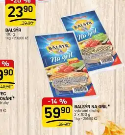 Flop BALSÝR NA GRIL* vybrané druhy nabídka