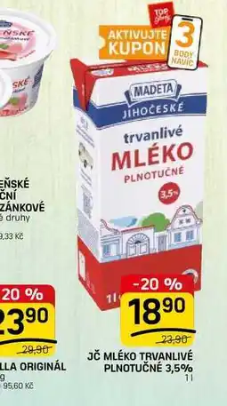 Flop JČ MLÉKO TRVANLIVÉ PLNOTUČNÉ 3,5% nabídka