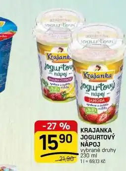 Flop KRAJANKA JOGURTOVÝ NÁPOJ vybrané druhy nabídka