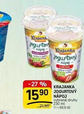Flop KRAJANKA JOGURTOVÝ NÁPOJ vybrané druhy nabídka
