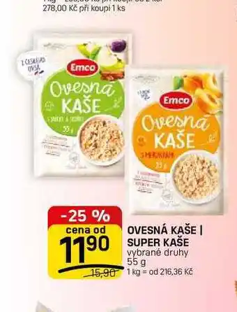 Flop OVESNÁ KAŠE | SUPER KAŠE vybrané druhy nabídka
