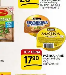 Flop PAŠTIKA HAMÉ vybrané druhy nabídka