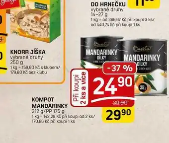 Flop KOMPOT MANDARINKY 312 g/PP 175 g nabídka