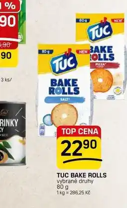 Flop TUC BAKE ROLLS vybrané druhy nabídka