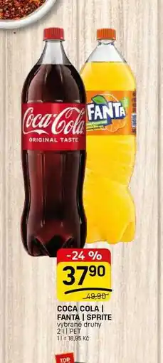 Flop COCA COLA | FANTA | SPRITE vybrané druhy nabídka