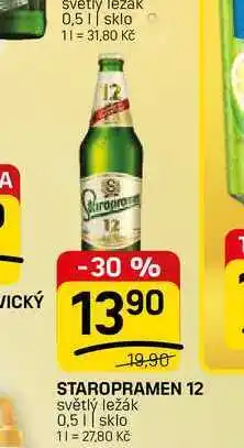 Flop STAROPRAMEN 12 světlý ležák nabídka