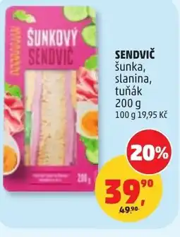 Penny Market Sendvič šunka, slanina, tuňák nabídka
