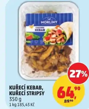 Penny Market Kuřecí kebab, kuřecí stripsy nabídka