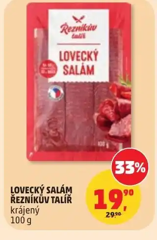Penny Market Lovecký salám řezníkův talíř nabídka
