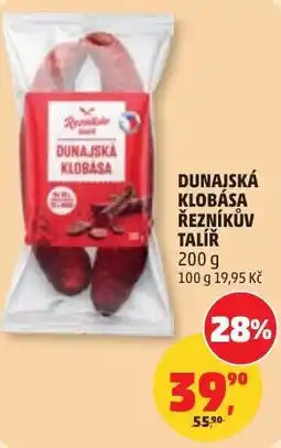 Penny Market Dunajská klobása řezníkův talíř nabídka