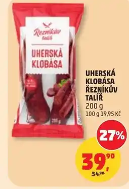 Penny Market Uherská klobása řezníkův talíř nabídka