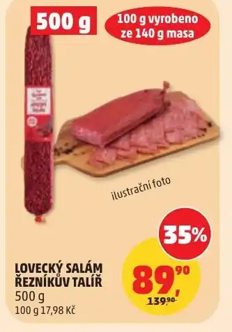 Penny Market Lovecký salám řezníkův talíř nabídka