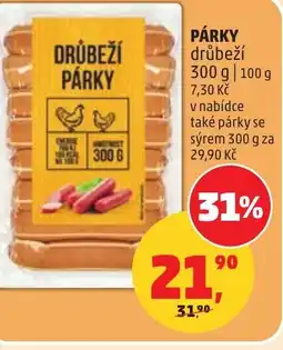 Penny Market Párky drůbeží nabídka