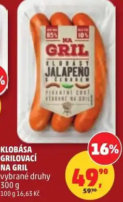 Penny Market Klobása grilovací na gril nabídka