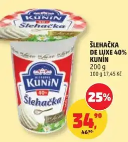 Penny Market Šlehačka de luxe 40% kunin nabídka