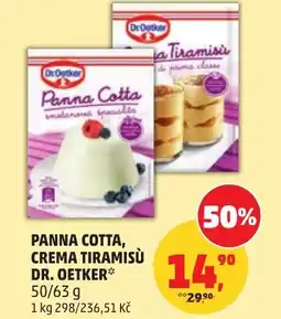 Penny Market Panna cotta, crema tiramisù Dr. Oetker nabídka