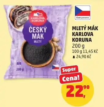 Penny Market Mletý mák karlova koruna nabídka