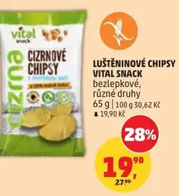 Penny Market Luštěninové chipsy vital snack nabídka