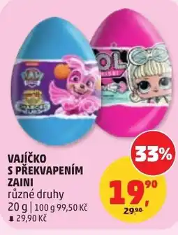 Penny Market Vajíčko s překvapením zaini nabídka