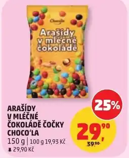 Penny Market Arašídy v mléčné čokoládě čočky choco'la nabídka