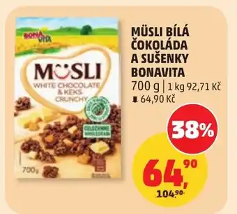 Penny Market Müsli bílá čokoláda a sušenky bonavita nabídka