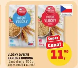 Penny Market Vločky ovesné karlova koruna nabídka