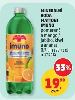 Penny Market Minerální voda mattoni imuno nabídka