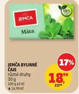 Penny Market Jemča bylinné čaje nabídka