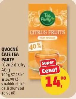 Penny Market Ovocné čaje tea party nabídka