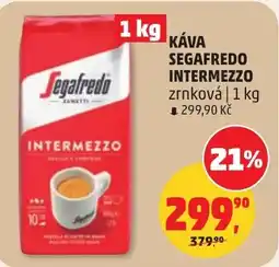 Penny Market Káva segafredo intermezzo zrnková nabídka