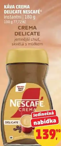 Penny Market Káva crema delicate nescafe instantní nabídka