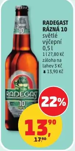 Penny Market Radegast rázná 10 světlé výčepní nabídka