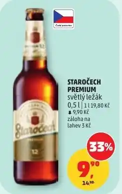 Penny Market Staročech premium světlý ležák nabídka
