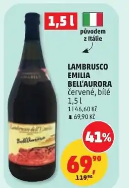 Penny Market Lambrusco emilia bell'aurora nabídka