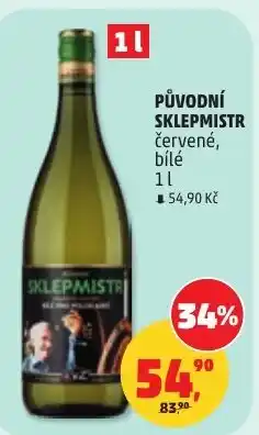 Penny Market Původní sklepmistr červené, bílé nabídka