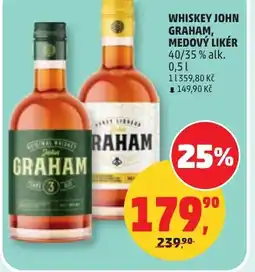 Penny Market Whiskey john graham, medový likér nabídka