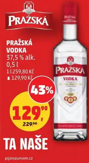 Penny Market Pražská vodka nabídka