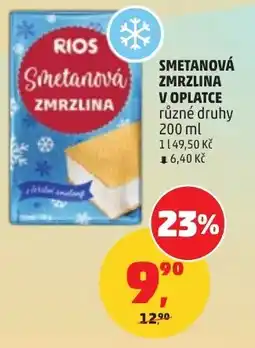 Penny Market Smetanová zmrzlina v oplatce nabídka
