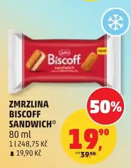 Penny Market Zmrzlina biscoff sandwich nabídka