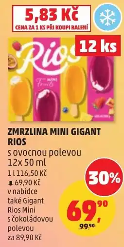 Penny Market Zmrzlina mini gigant rios nabídka