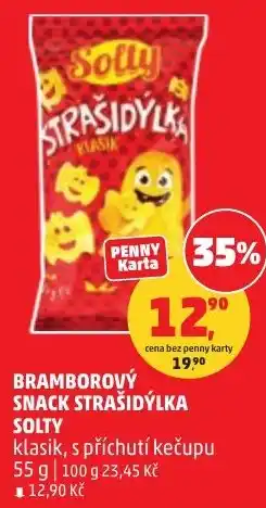 Penny Market Bramborový snack strašidýlka solty nabídka