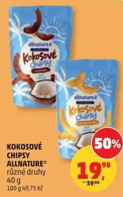 Penny Market Kokosové chipsy allnature nabídka