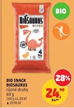 Penny Market Bio snack biosaurus nabídka