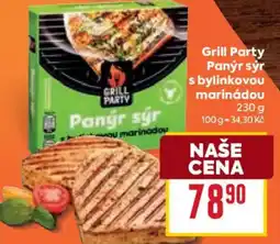 Billa Grill Party Panýr sýr s bylinkovou marinádou nabídka